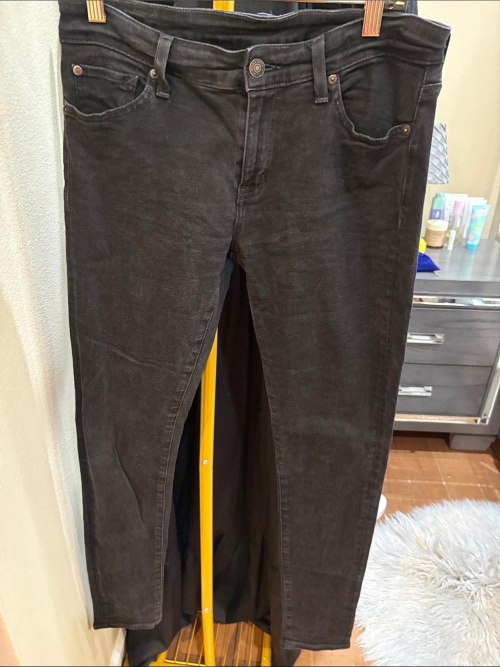 Denim & Supply Ralph Lauren Women’s Dark Charcoal Slim Straight Jeans